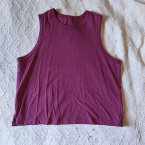 Sleeveless Magenta Top